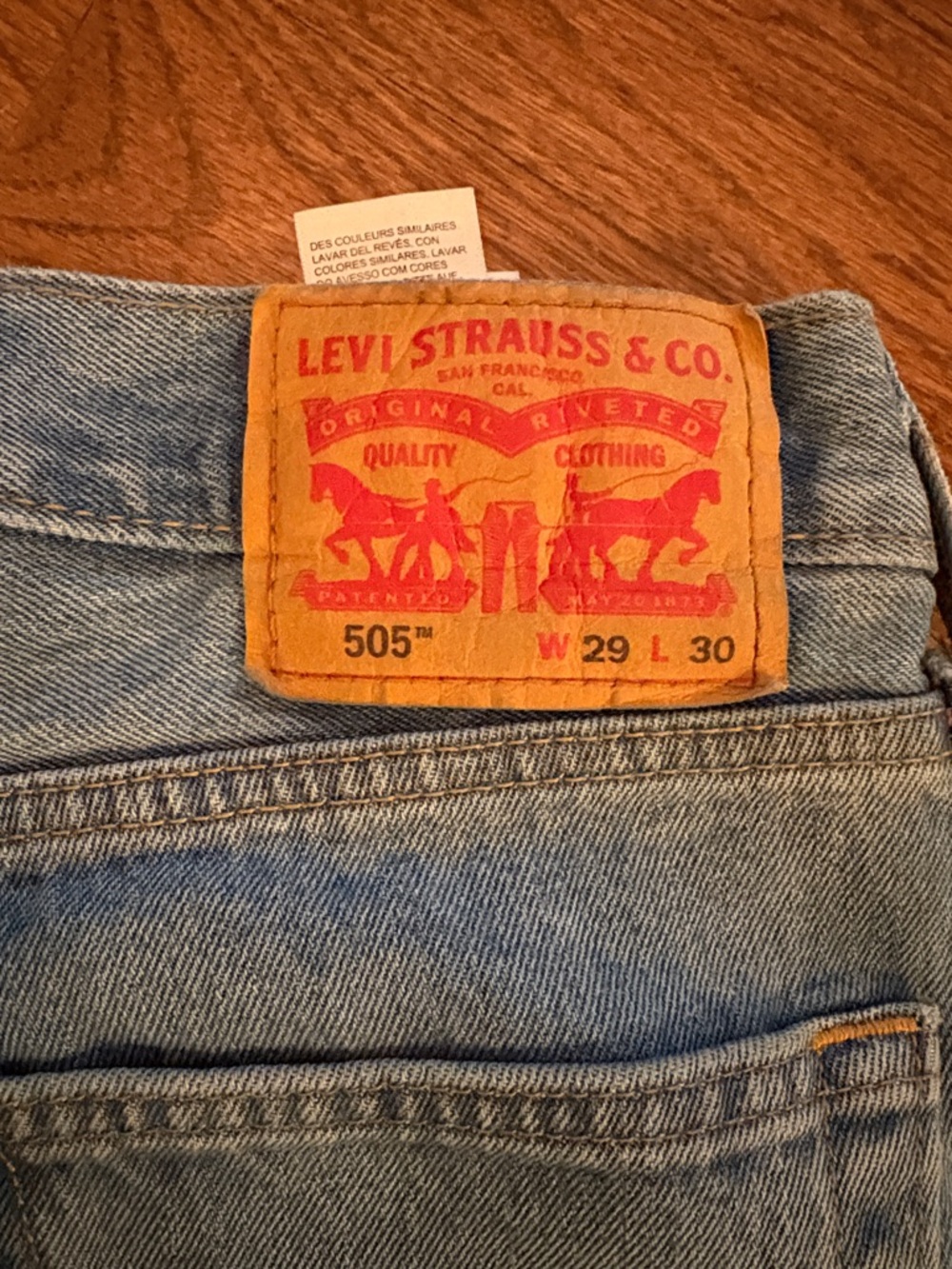 Levi's Men's Straight Leg Light Blue Jeans - Picture 3 of 6